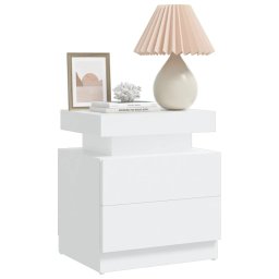 vidaXL Nachtkastje 45x35x52 cm bewerkt hout wit
