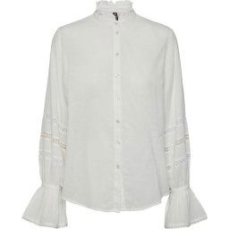 Pieces - Maat XL - Blouse Pcanna Ls Shirt D2d 17137289 Cloud Dancer Dames