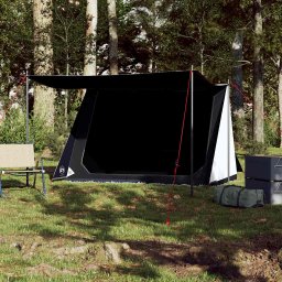 vidaXL Tent 2-persoons waterdicht verduisterend stof wit