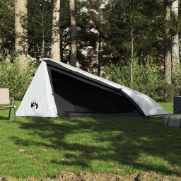 vidaXL Tunneltent 1-persoons waterdicht verduisterend stof wit