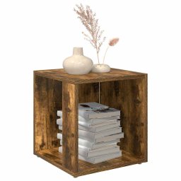 vidaXL Bijzettafels 33 x 33 x 34 cm Engineered Wood Gerookt eiken