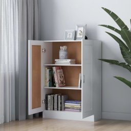 vidaXL Boekenkast 82,5x30,5x115 cm bewerlt hout wit