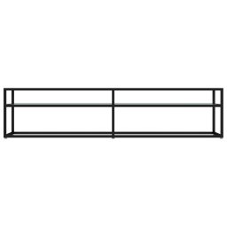 vidaXL Tv-meubel 180x40x40,5 cm gehard glas witmarmerkleurig