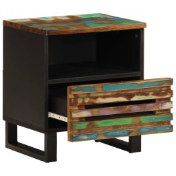 vidaXL Nachtkastje 40x34x46 cm massief gerecycled hout