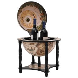 vidaXL Globebar massief eucalyptushout zwart
