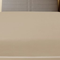 vidaXL Hoeslaken jersey 100x200 cm katoen taupe