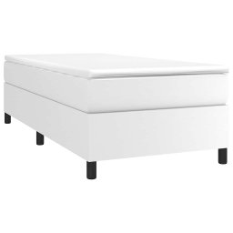 vidaXL Boxspring bed kunstleer wit 100x200 cm