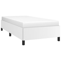 vidaXL Bedframe zonder matras 100x200 cm kunstleer wit