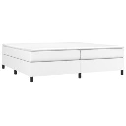 vidaXL Boxspring bed kunstleer wit 200x200 cm