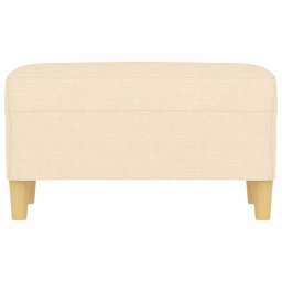 vidaXL Bankje 70x35x41 cm stof crèmekleurig
