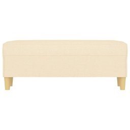 vidaXL Bankje 100x35x41 cm stof crèmekleurig