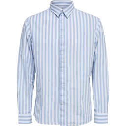 SELECTED HOMME - Maat S - SLHSLIMNEW-LINEN T-Shirt LS CLASSIC W Mannen T-Shirt