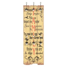 vidaXL Wandkapstok met 6 haken FAMILY 120x40 cm