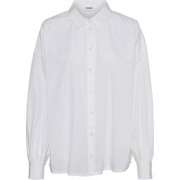 Noisy may - Maat M - Blouse Nmloone L/s Color Shirt 27020130 Bright White Dames