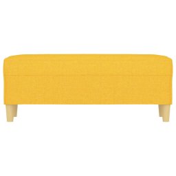 vidaXL Bankje 100x35x41 cm stof lichtgeel