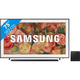 Samsung The Frame 75LS03D (2024) + Soundbar Zwart