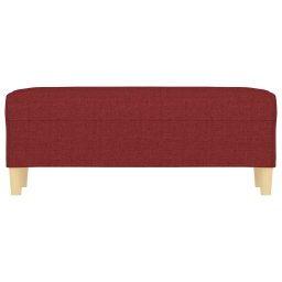vidaXL Bankje 100x35x41 cm stof wijnrood