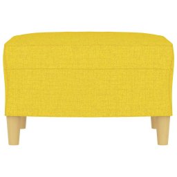 vidaXL Voetenbank 60x50x41 cm stof geel