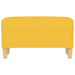 vidaXL Bankje 70x35x41 cm stof lichtgeel