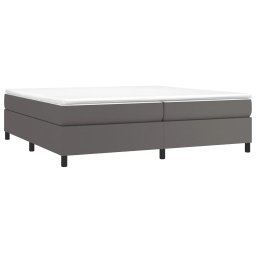 vidaXL Boxspring bed kunstleer grijs 200x200 cm