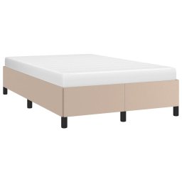 vidaXL Bedframe kunstleer cappuccinokleurig 120x200 cm
