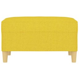 vidaXL Voetenbank 70x55x41 cm stof lichtgeel