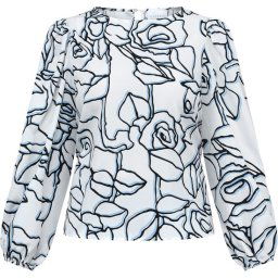 SISTERS - maat - L - POINT Blouse Vella-ls1 Blue/white graphic