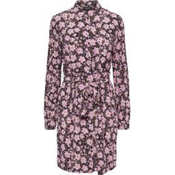 PIECES - Maat 50 - PCATHENA LS SHIRT DRESS QX BC Dames Jurk