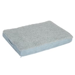 - S: L 72 x B 50 x H 9,5 cm (motief: hond) - Hondenkussen Memory Foam Grijs