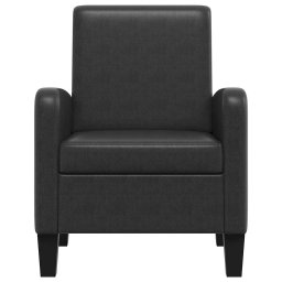 vidaXL Fauteuil kunstleer zwart