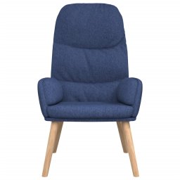 vidaXL Relaxstoel stof blauw