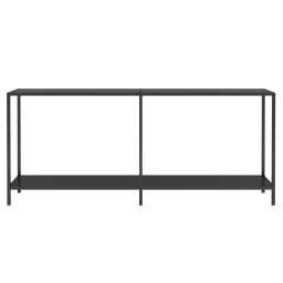 vidaXL Wandtafel 180x35x75,5 cm gehard glas zwart