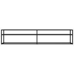 vidaXL Tv-meubel 200x40x40,5 cm gehard glas zwart