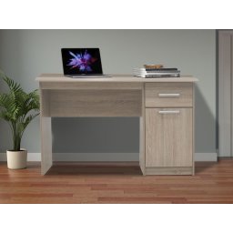 Bureau MILICA 1 deur 1 lade 120 cm sonoma eik