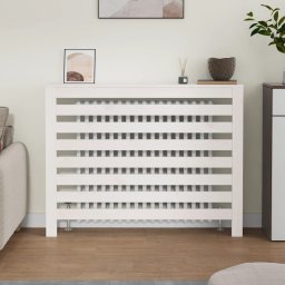 vidaXL Radiatorombouw 108,5x19x84 cm massief grenenhout wit