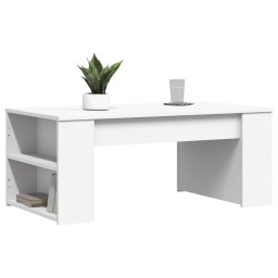 vidaXL Salontafel 102x55x42 cm bewerkt hout wit