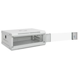 vidaXL Netwerk kabinet met opslag Grey 530 x 400 x 210 mm Staal