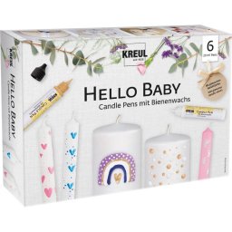 Kaarsenpen set Hello Baby