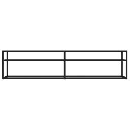 vidaXL Tv-meubel 180x40x40,5 cm gehard glas zwart