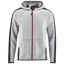 RED CHILI Jolon ZIP Hoody grey melange - Hoodie met rits S