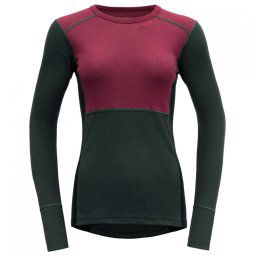 DEVOLD Lauparen Merino 190 Shirt Woman beetroot/woods/ink S