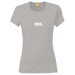PETZL Eve Logo grey - Dames T-shirt XS