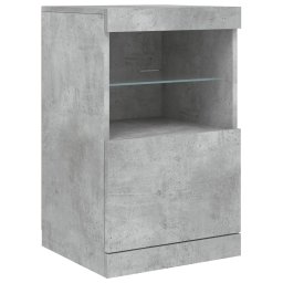 vidaXL Dressoir met LED-verlichting 41x37x67 cm betongrijs
