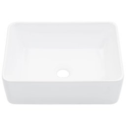 vidaXL Wastafel 40x30x13 cm keramiek wit