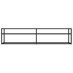 vidaXL Tv-meubel 180x40x40,5 cm gehard glas transparant