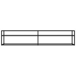 vidaXL Tv-meubel 200x40x40,5 cm gehard glas transparant