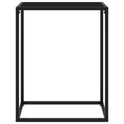 vidaXL Wandtafel 60x35x75 cm gehard glas zwart