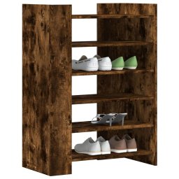 vidaXL Schoenenkast 74,5x37,5x100 cm bewerkt hout gerookt eikenkleurig