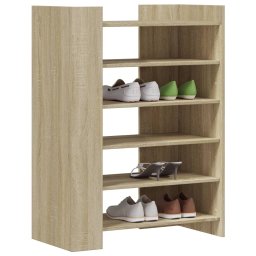 vidaXL Schoenenkast 74,5x37,5x100 cm bewerkt hout sonoma eikenkleurig