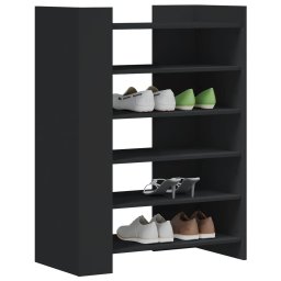 vidaXL Schoenenkast 74,5x37,5x100 cm bewerkt hout zwart